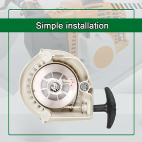 Emeland recoil starter shown for HL91/HL94 compatibility and quick swap.