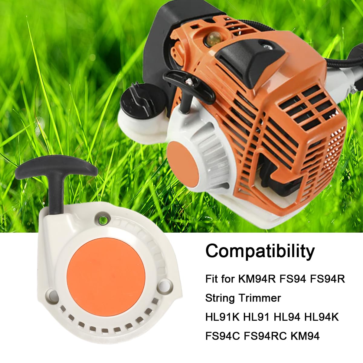 Emeland 4149-190-4001 compatible starter ready for Stihl FS94/FS94R units.