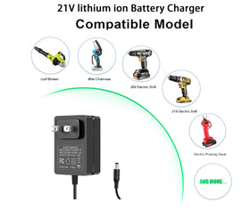 Emowom 21V charger with indicator light for clear charging status