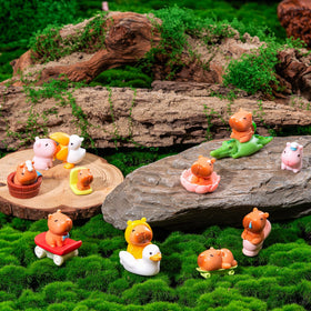 Emphasisy capybara desk decor figurines for bright desk vibes.