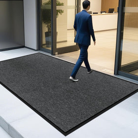 EMQIMA 4x6 front door mat with non-slip bottom for high-traffic entrances
