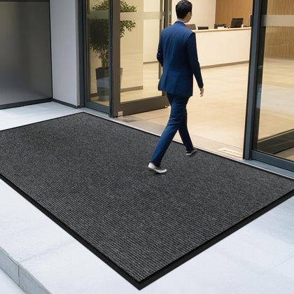 EMQIMA 4x6 front door mat with non-slip bottom for high-traffic entrances