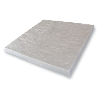 EMSCO Flat Rock Paver Pad 24x24 on natural gray tile provides stable support for rain barrels