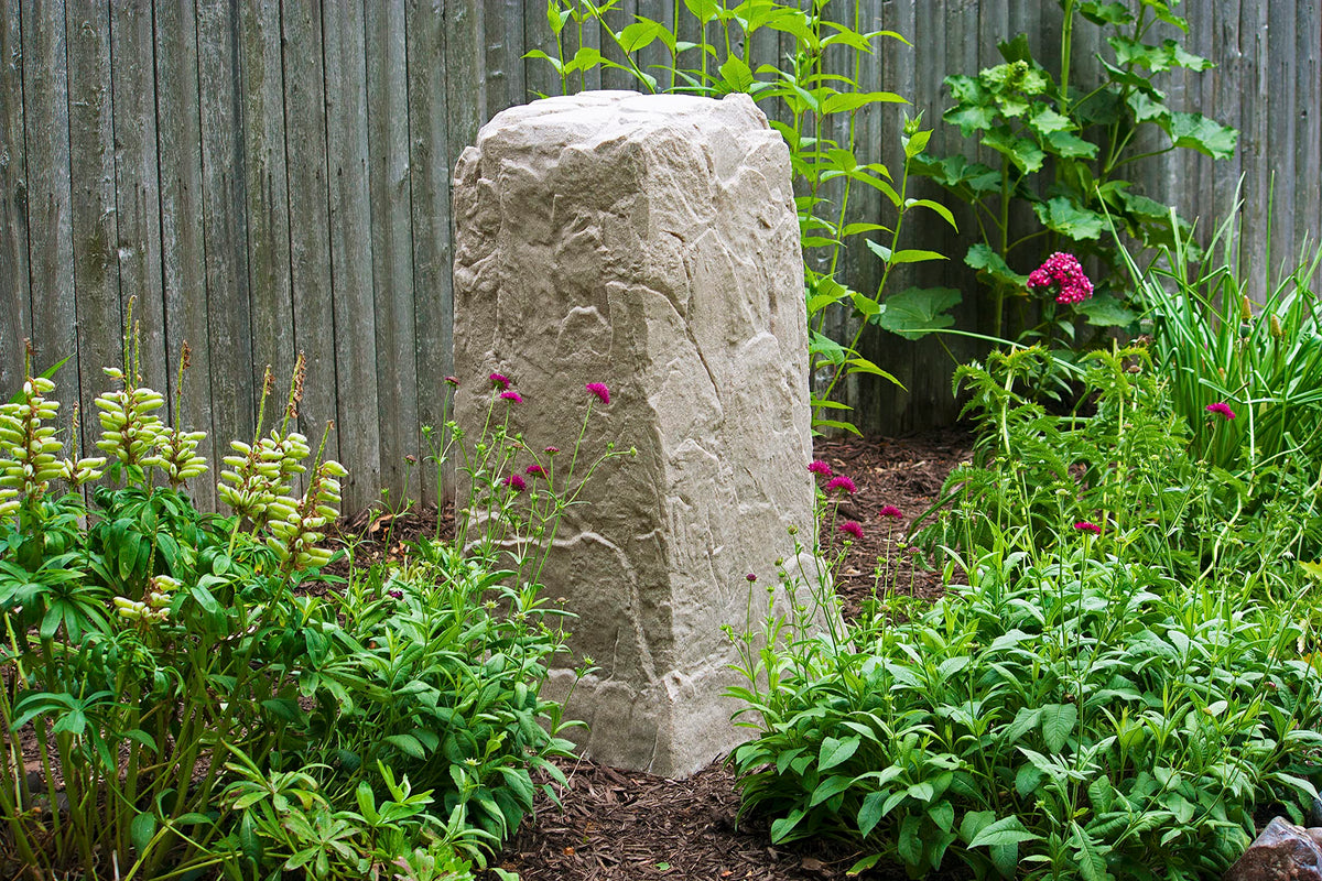 Emsco Group landscape rock dimensions 37 by 18 by 19 inches for easy placement.