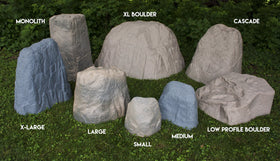Emsco Group landscape rock texture adds realistic exterior detail to any garden.