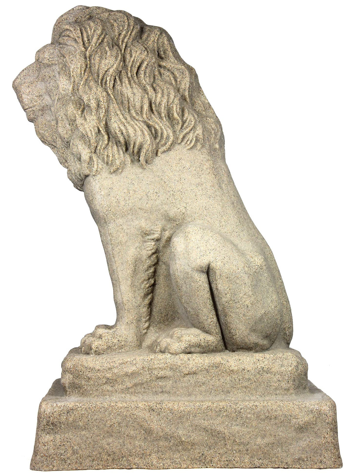 Front porch display with EMSCO Guardian Lion adds welcoming curb appeal