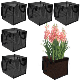 Emsiok six-pack pond baskets with sturdy handles ready for pond setup