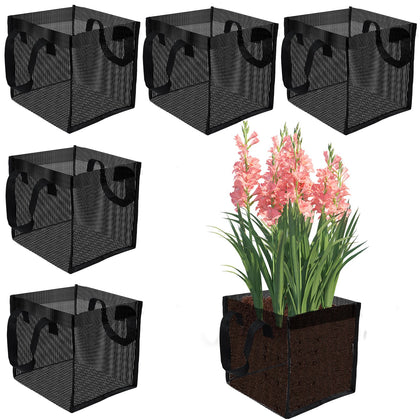 Emsiok six-pack pond baskets with sturdy handles ready for pond setup