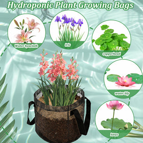 Emsiok foldable pond plant bags compact storage when not in use