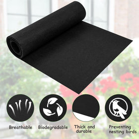 Emsiok felt liner used in a hanging basket for durable, breathable coverage.