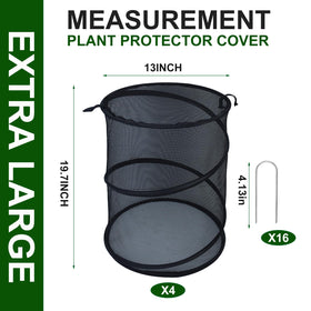 Emsiok insect barrier mesh cover blocks pests while allowing air and water exchange.