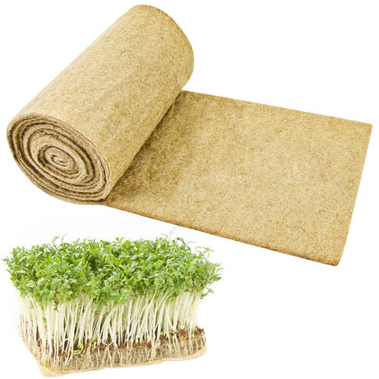 Emsiok microgreen mat roll 25x600cm enables even seed germination for hydroponics.