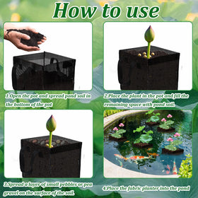 Emsiok pond basket protecting plant roots from fish