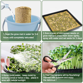 Emsiok seed starter tray cover provides stable germination in hydroponic setups.