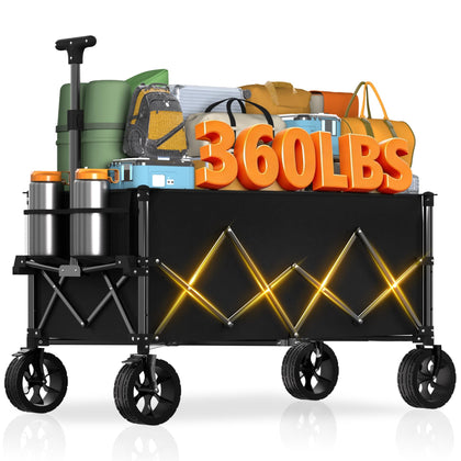 EMSLX wagon full-capacity open view for groceries and gear.