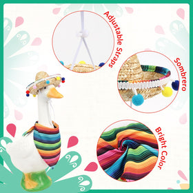 Close-up of premium hay and fabric material used in EMUTOL outfit