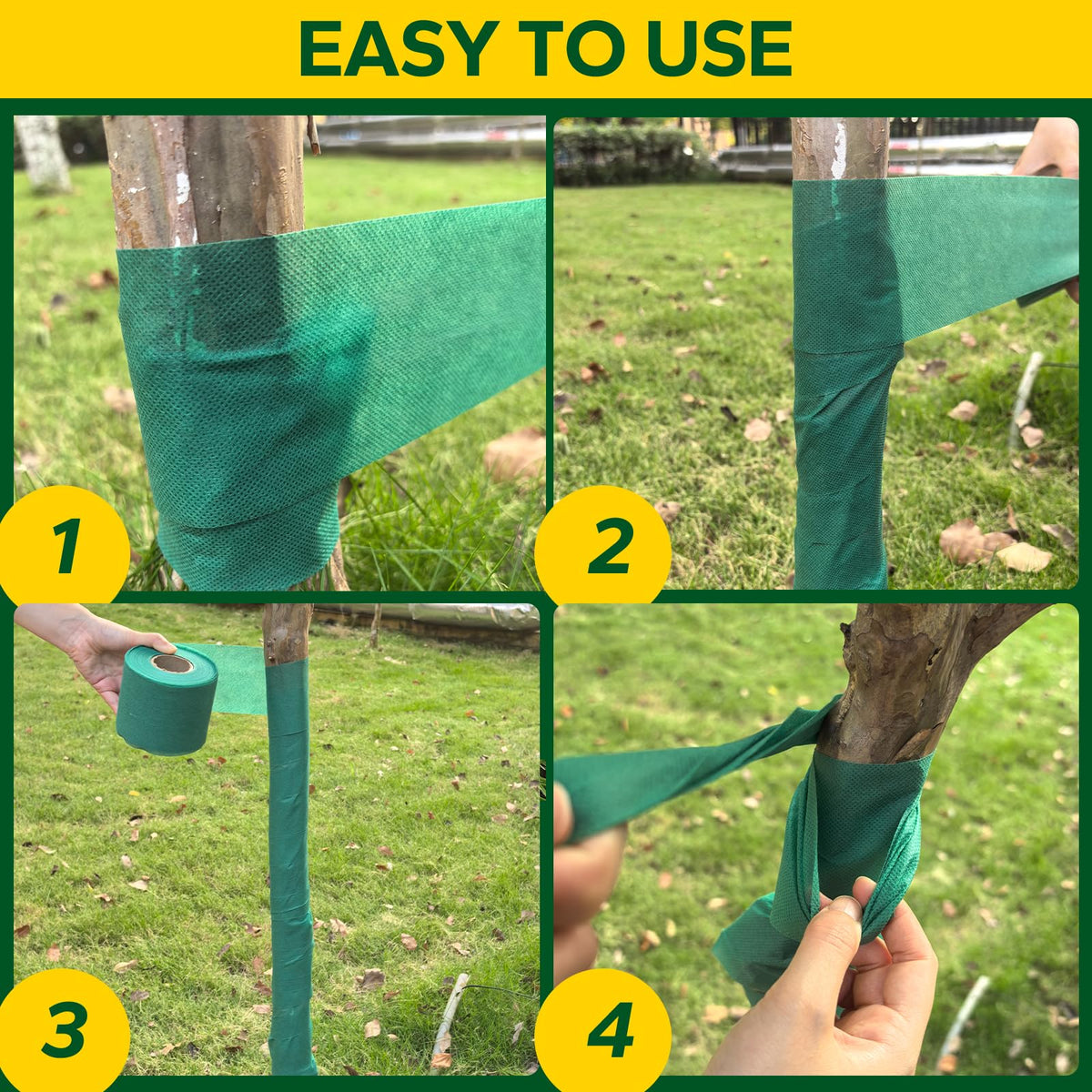 Emycool wrap helps prevent insect nesting and supports bark healing.