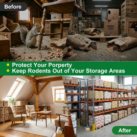 Wide-area coverage with Enbabbor deterrent around plants and feeders