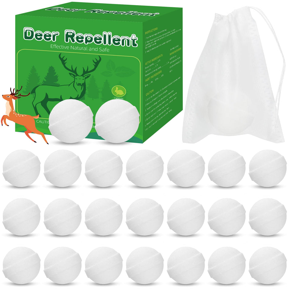 Enbabbor deer repellent balls, 24-pack; protects plants from deer grazing