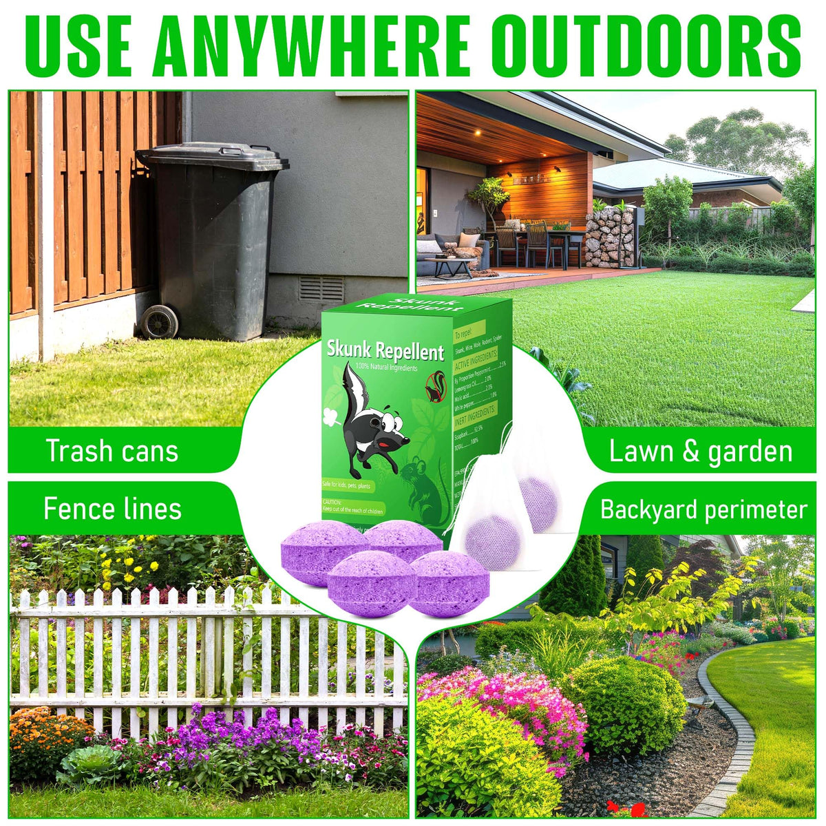 Enbabbor garden bed application deters pests near greens