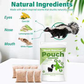Enbabbor peppermint pest deterrent pouch along garden border protecting plants