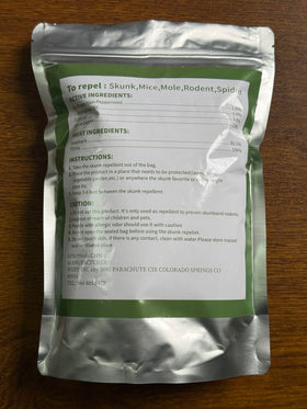 Dispenser-style placement of Enbabbor pouches around yard perimeter