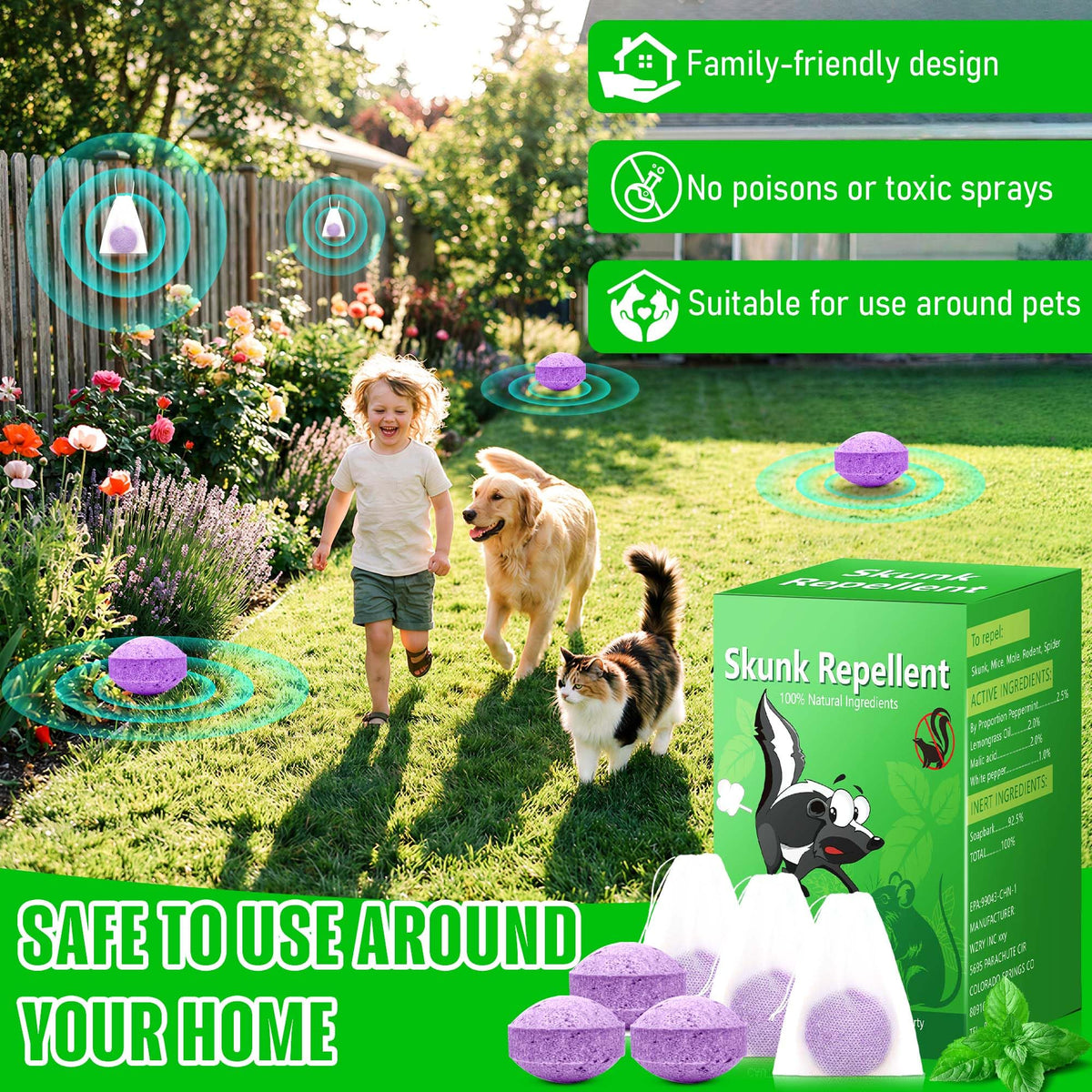 Enbabbor pet-safe outdoor formulation for family spaces