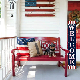 ENCHAN hardware included for quick porch or door installation
