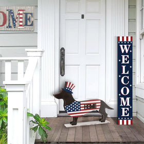 ENCHAN yard and garden patriotic decor adding seasonal charm