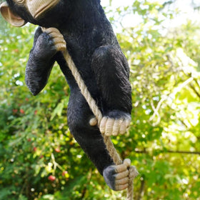The Enchanted Garden hanging monkey makes a memorable gift for garden lovers.