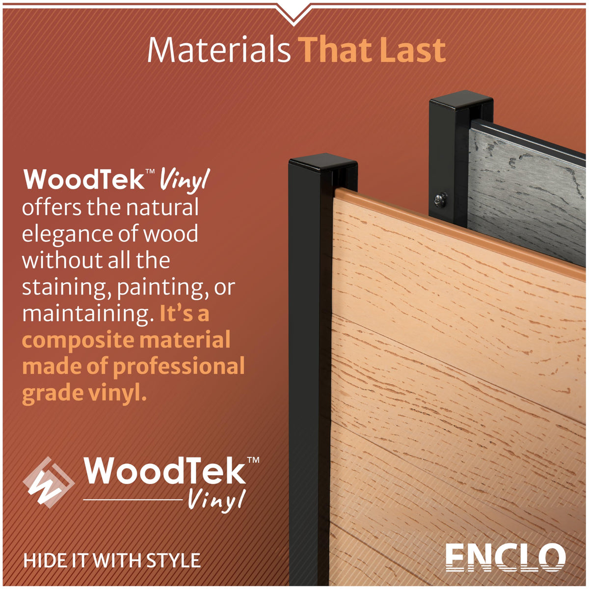 Enclo Florence easy assembly hints at quick setup and durable vinyl.