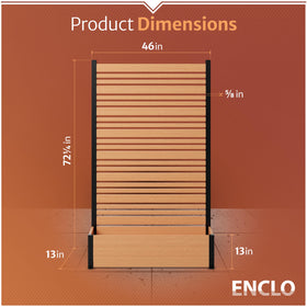 Easy assembly step of the Enclo Florence privacy screen with planter box.