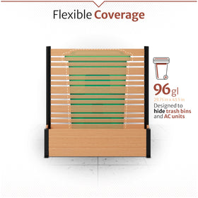 Enclo Florence privacy screen conceals outdoor items while keeping air flow.