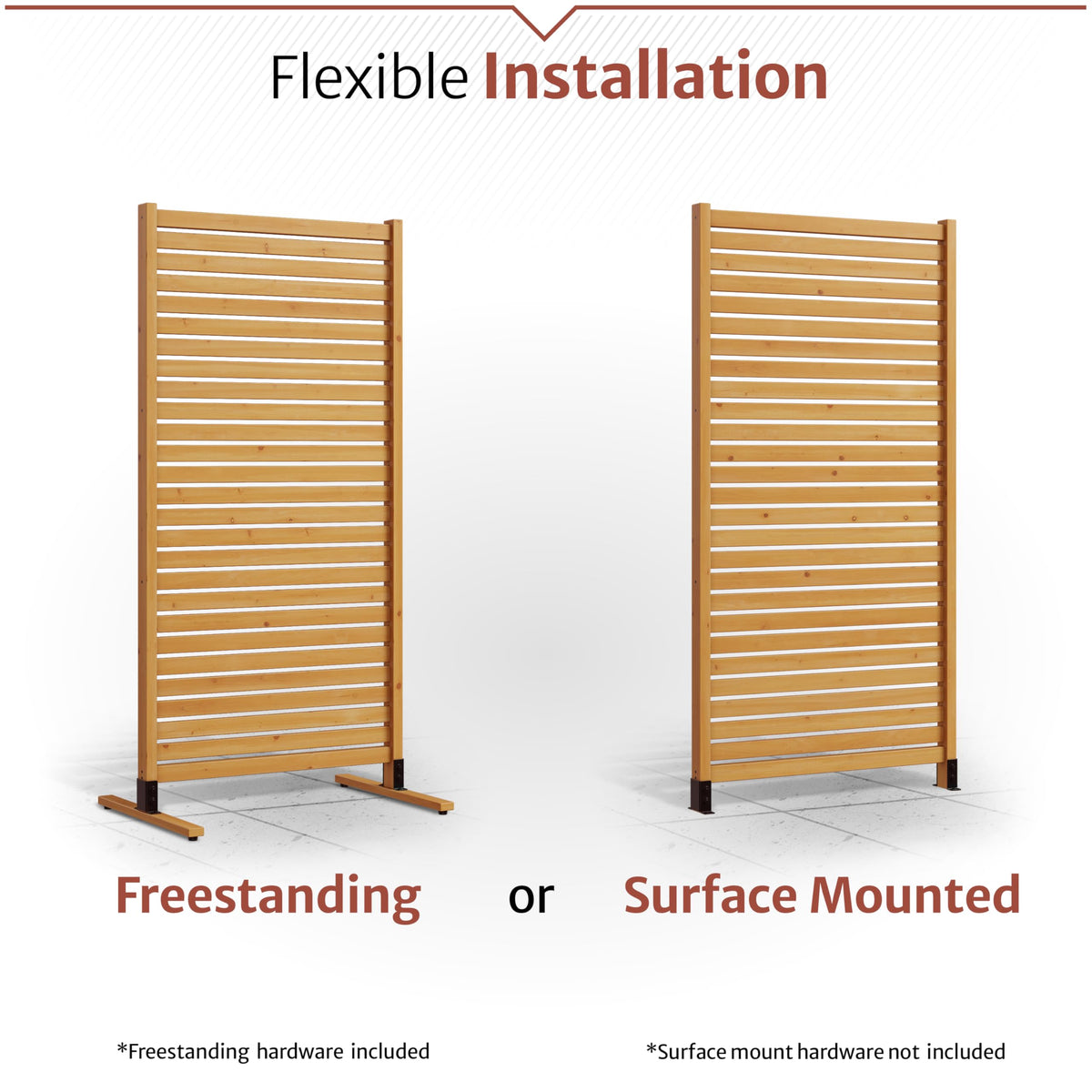 Enclo Privacy Screen freestanding design partitions patios easily