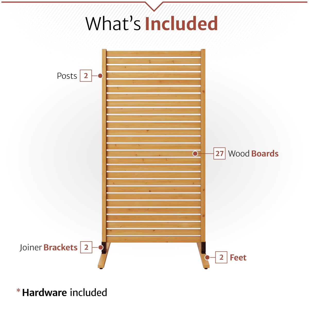 Enclo Privacy Screen surface mounted option offers versatile placement