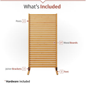 Enclo Privacy Screen surface mounted option offers versatile placement