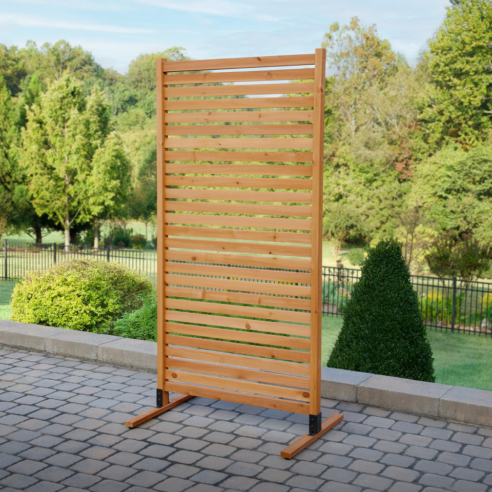 Enclo Privacy Screen wood fence panel setup for outdoor privacy