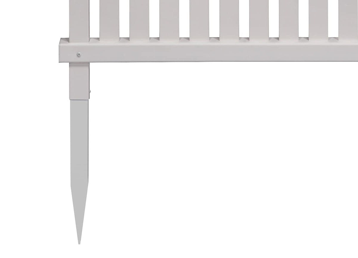 Enclo Wilmington white AC unit enclosure emphasizes tidy aesthetics around equipment.