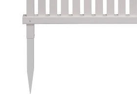 Enclo Wilmington white AC unit enclosure emphasizes tidy aesthetics around equipment.