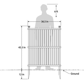 Enclo Wilmington white trash can enclosure shows practical concealment beside utility areas.