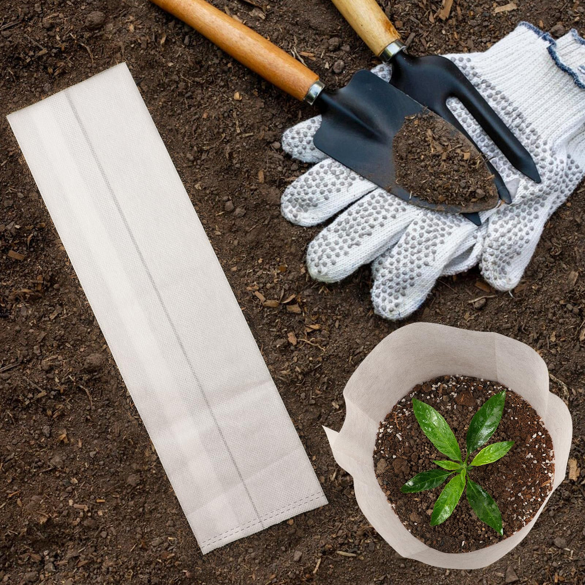 ENPOINT Fabric Grow Bags protect fruit and garden crops from pests.