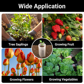 ENPOINT Fabric Grow Bags close-up shows breathable non-woven texture.