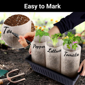 ENPOINT Fabric Grow Bags in use for seedling cloning and rooting.