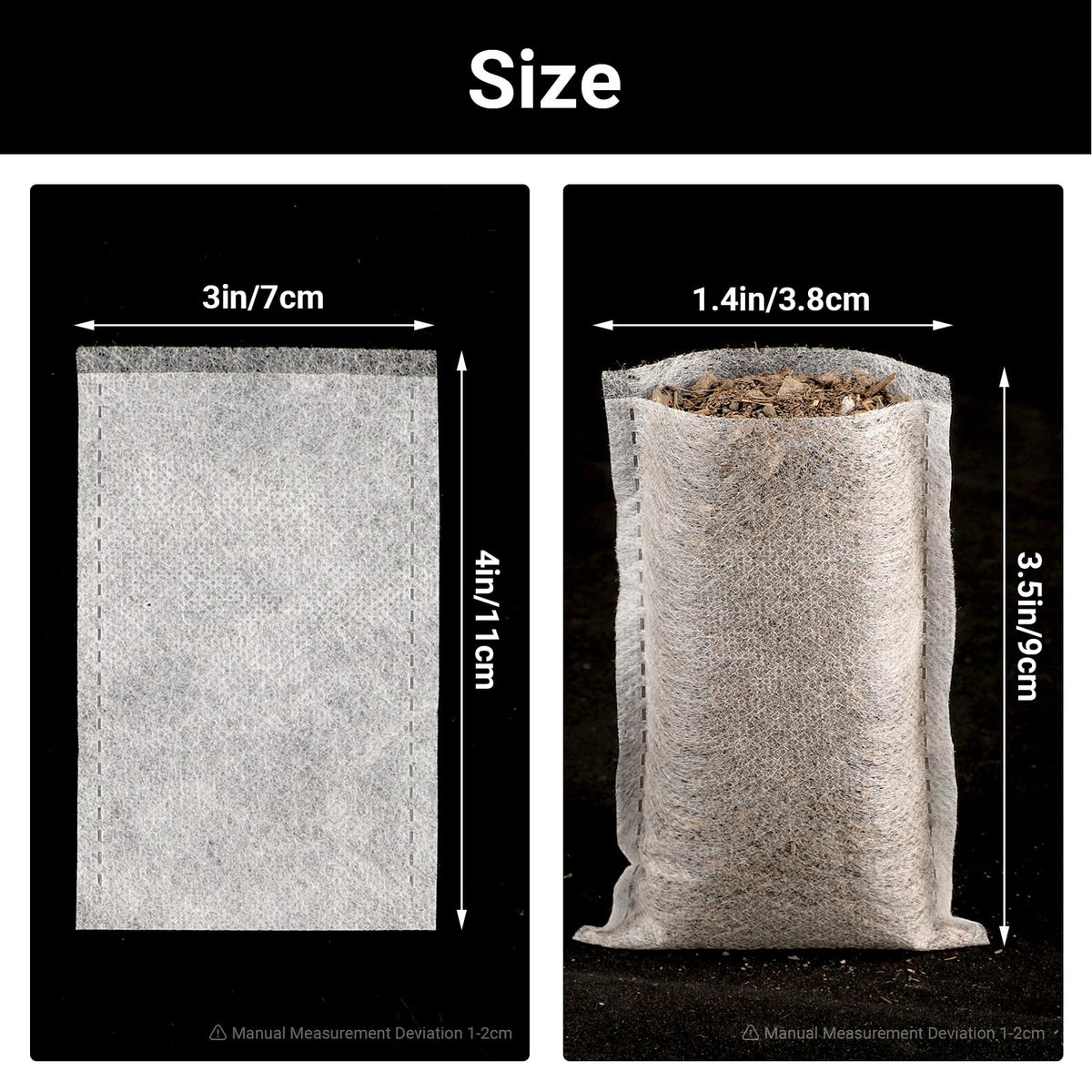 ENPOINT Seed Starter Bags breathable nonwoven fabric supports airflow