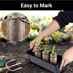 ENPOINT Seed Starter Bags ready for container garden transplantation