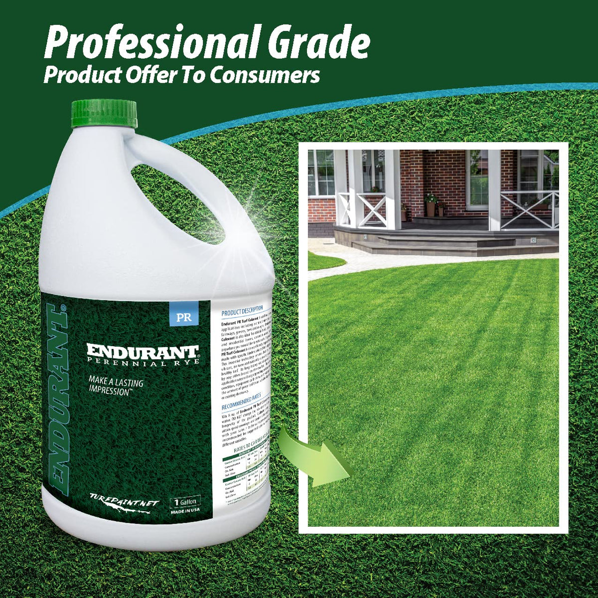 Endurant easy spray application with garden sprayer for lawn color restoration