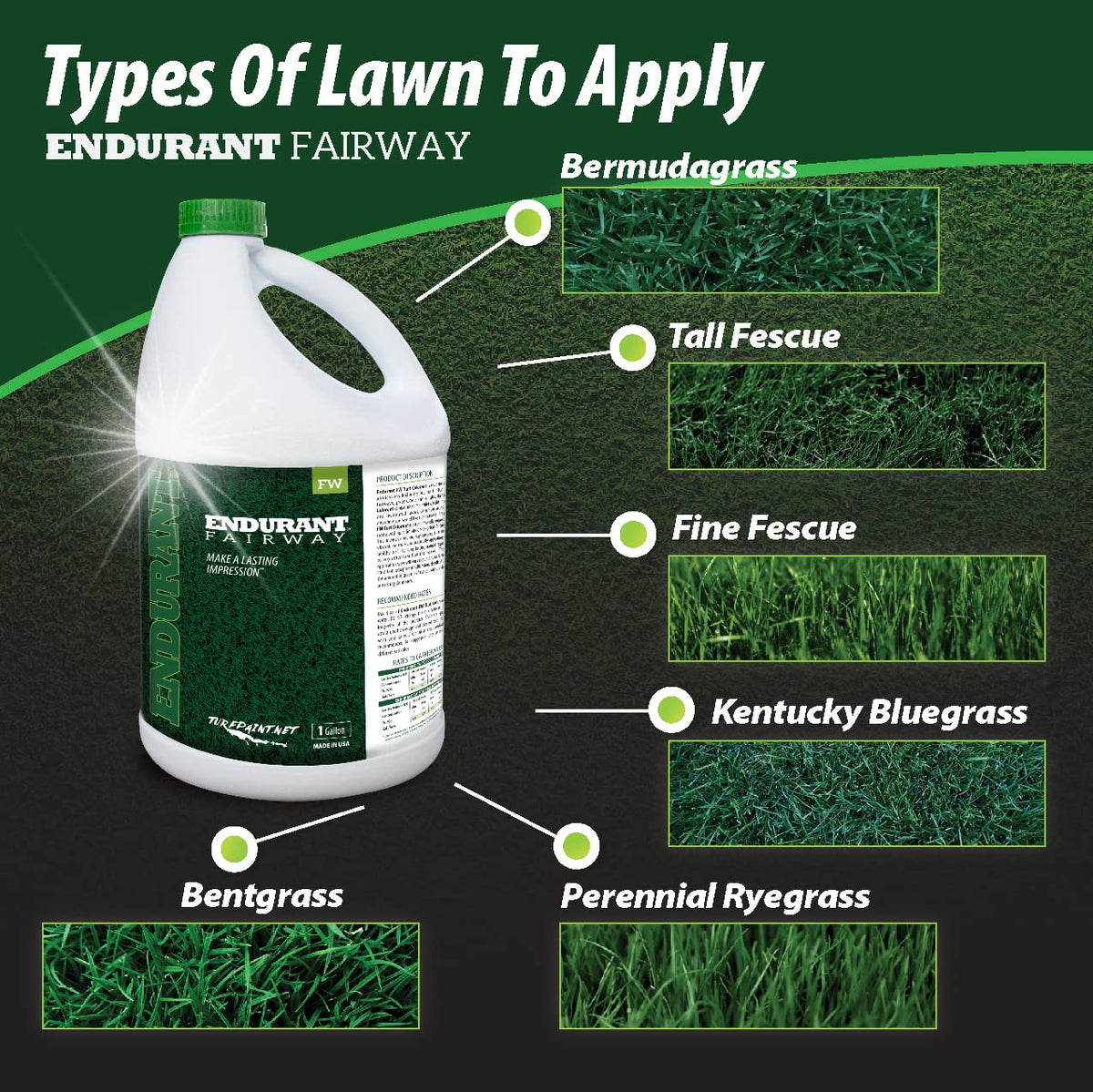Endurant turf colorants sprayer application on grass demonstrates easy coverage and quick drying