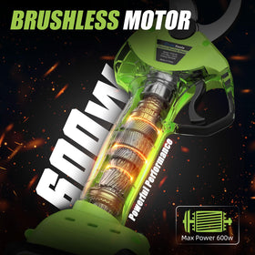 EnduTools brushless motor delivers smooth power during branch cuts.
