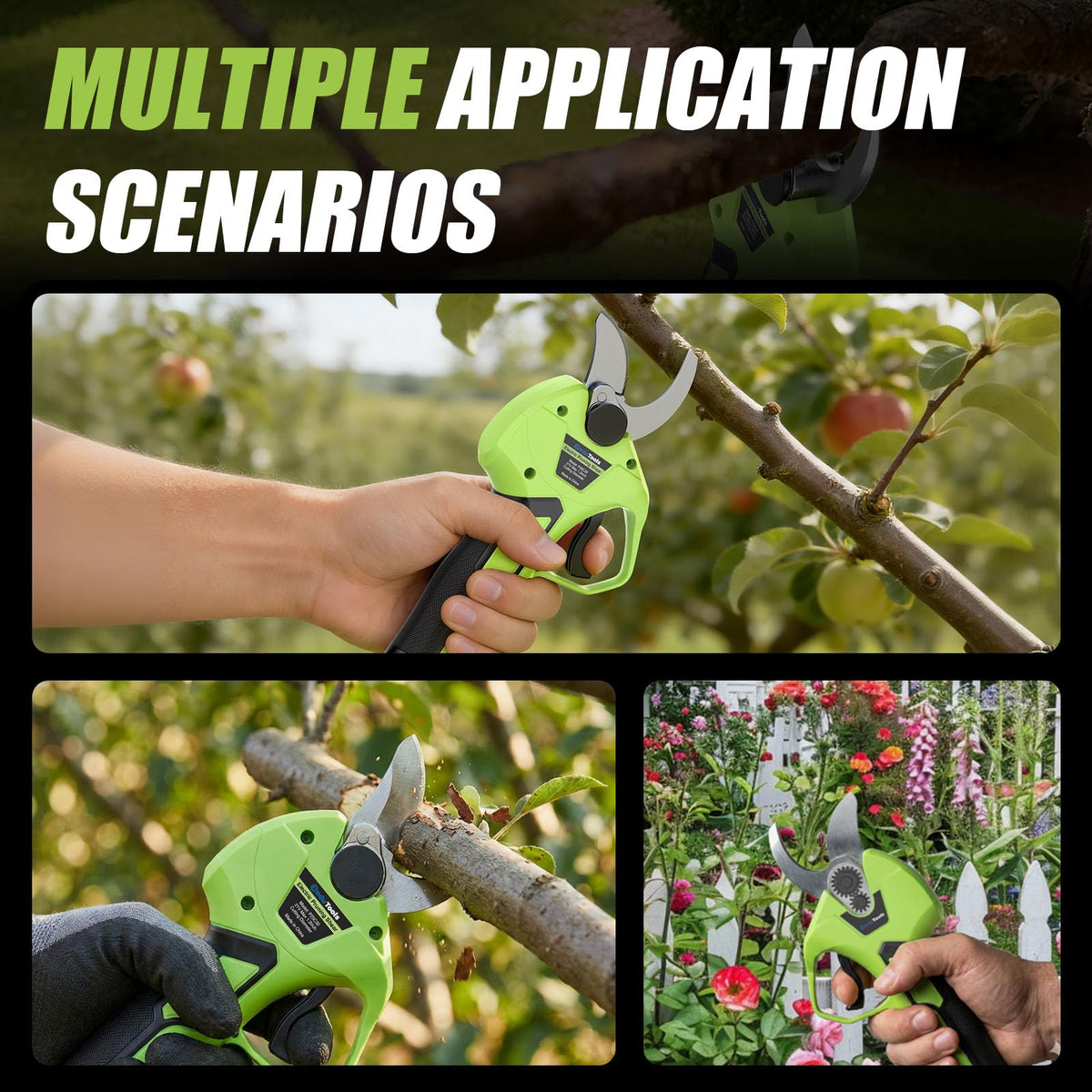 Built-in two-trigger safety start prevents accidental activation.