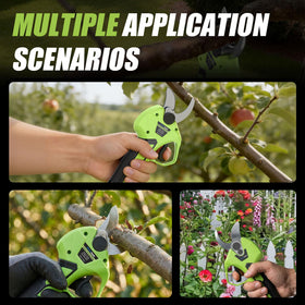Built-in two-trigger safety start prevents accidental activation.